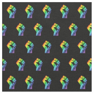 Black Lives Matter Rainbow Fist HGBTQ Tyg