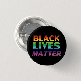 Black Lives Matter regnbåge typografi stolthet sva Knapp
