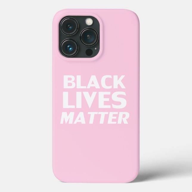 Black Lives Matter rosa white modern typografi (Baksida)