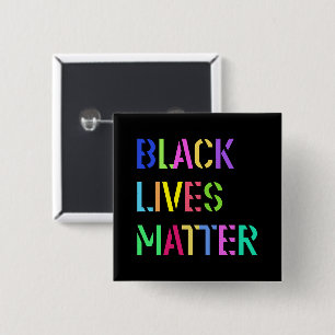 Black Lives Matter Stencil 01 Editable Färg Knapp