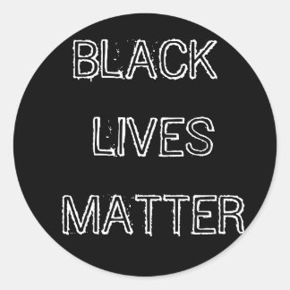 Black Lives Matter Sticker BLM Runt Klistermärke