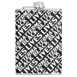 Black Lives Matter svartvit typografi mönster Fickplunta