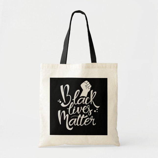 Black Lives Matter Tote Bag Tygkasse (Framsidan)
