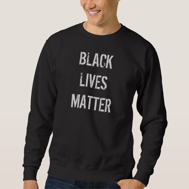 Black Lives Matter-tröja Lång Ärmad Tröja (Framsida)
