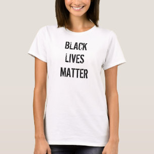 Black Lives Matter Vit T-Shirt Damernas