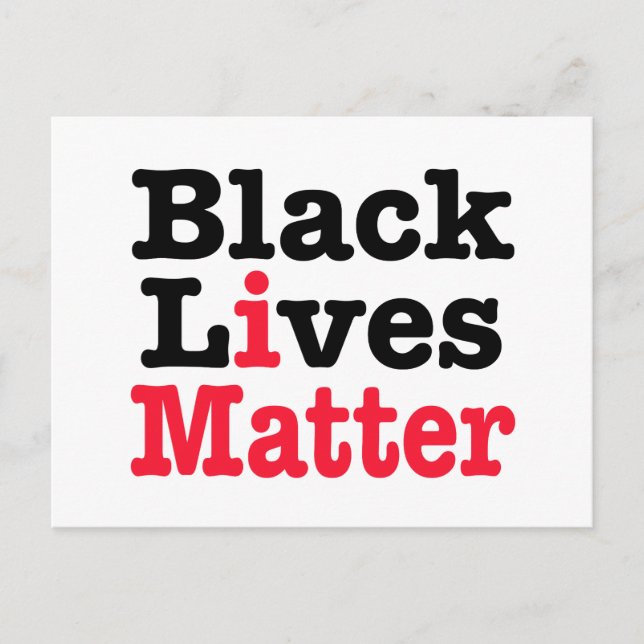 Black Lives Matter Vykort (Framsida)