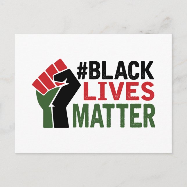 #Black Lives Matter Vykort (Framsida)