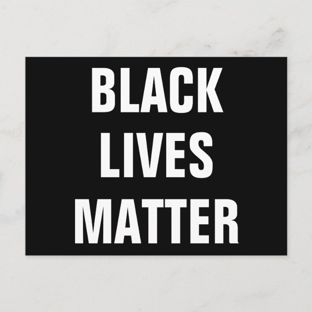 Black Lives Matter Vykort (Framsida)