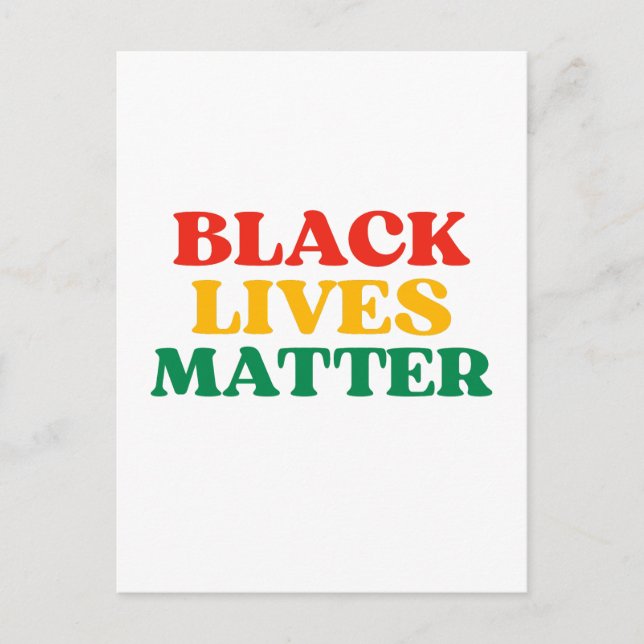 Black Lives Matter Vykort (Framsida)