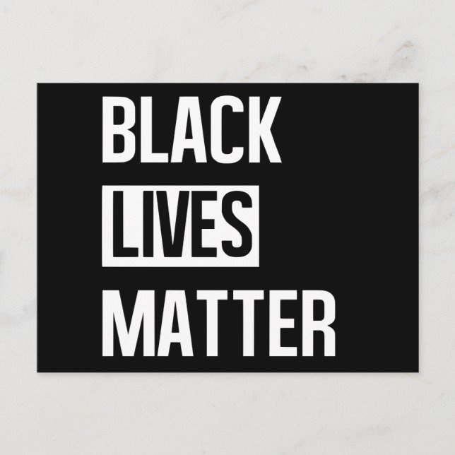 Black Lives Matter Vykort (Framsida)