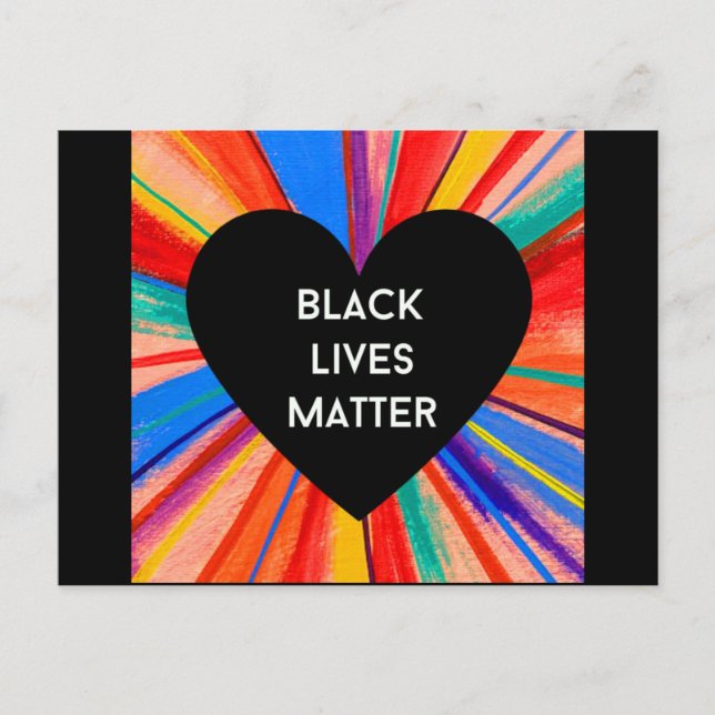 BLACK LIVES MATTER-vykort Vykort (Framsida)