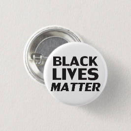 Black Lives Matter white svart modern typografi Knapp