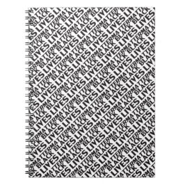 Black Lives Matter white svart typografi mönster Anteckningsbok