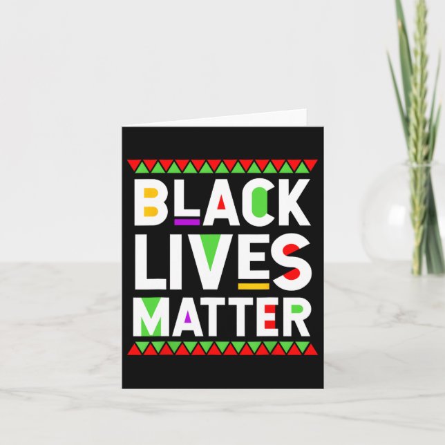 Black Lives Problem Black History Month Celebratio Kort (Framsida)