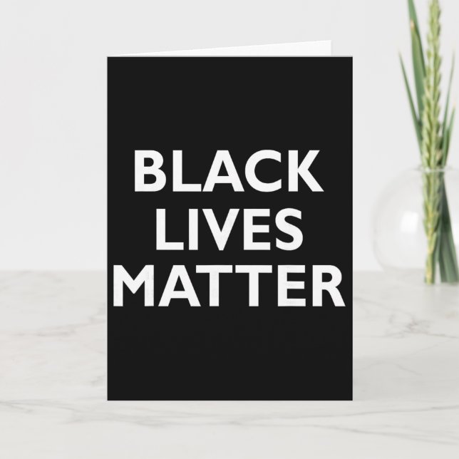 Black Lives Problem Blm Human Rights Black History Kort (Framsida)