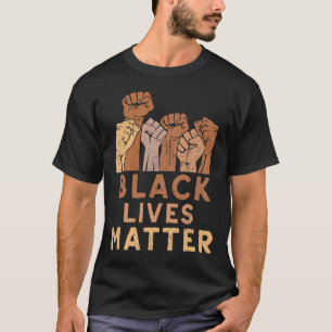 Black Lives Problem Blm Mänskliga Rättigheter Svar T Shirt