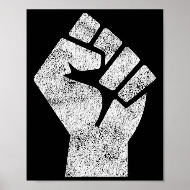 Black Lives Problem Fist Social Justice Black Powe Poster (Framsidan)