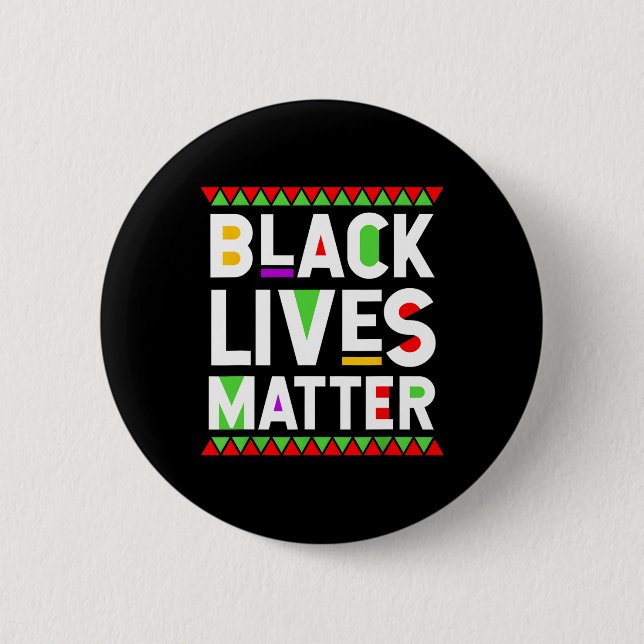 Black Lives Problem Svarta historiemånadens firand Knapp (Framsida)