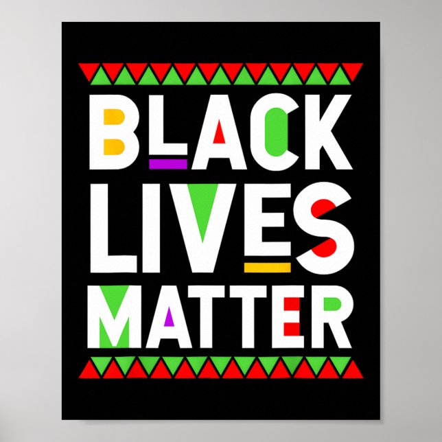 Black Lives Problem Svarta historiemånadens firand Poster (Framsidan)
