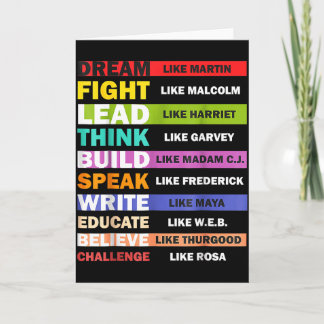 Black Lives S Black Ledare Black History Month  Kort