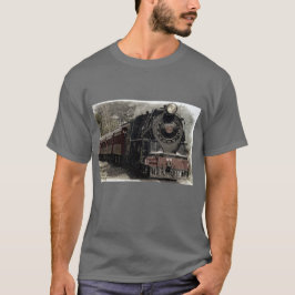 Black Locomotive Tåg Shirt T-shirt