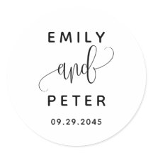 Black Loely Script Typography Bröllop