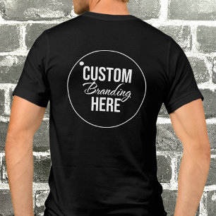 Black Logotyp Small Business Company Employee Prom T Shirt