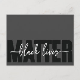Black Loves Matter Typografi Postkort Vykort