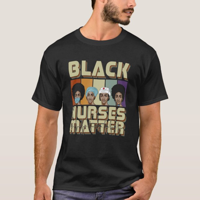 Black LPN Nurses Matter African American Black His T Shirt (Framsida)