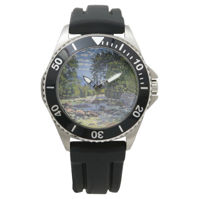 Black Lutschina (av Ferdinand Hodler) Armbandsur (Framsida)