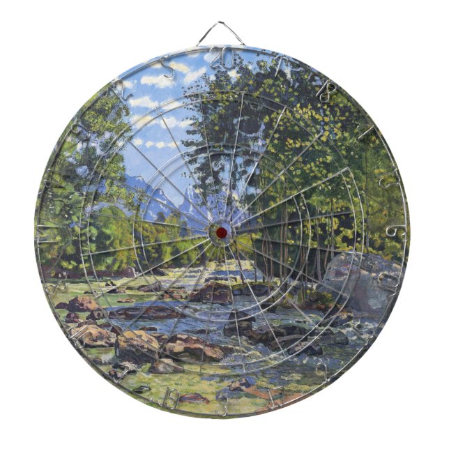 Black Lutschina (av Ferdinand Hodler) Darttavla (Framsidan)