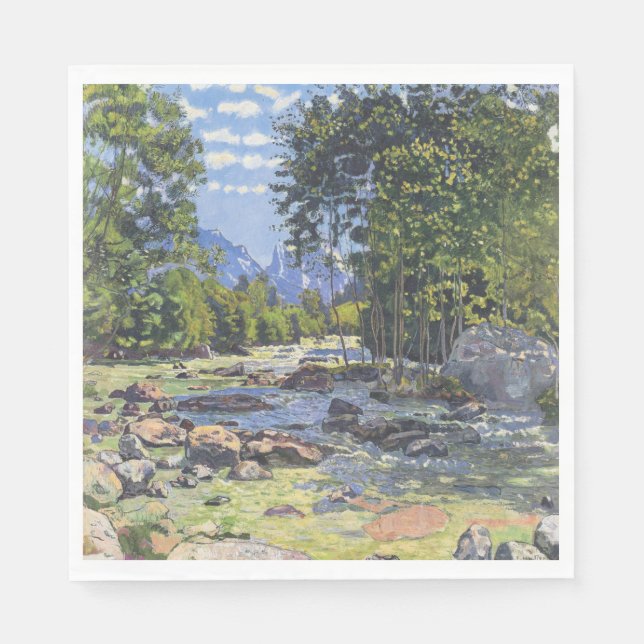 Black Lutschina (av Ferdinand Hodler) Pappersservett (Framsidan)