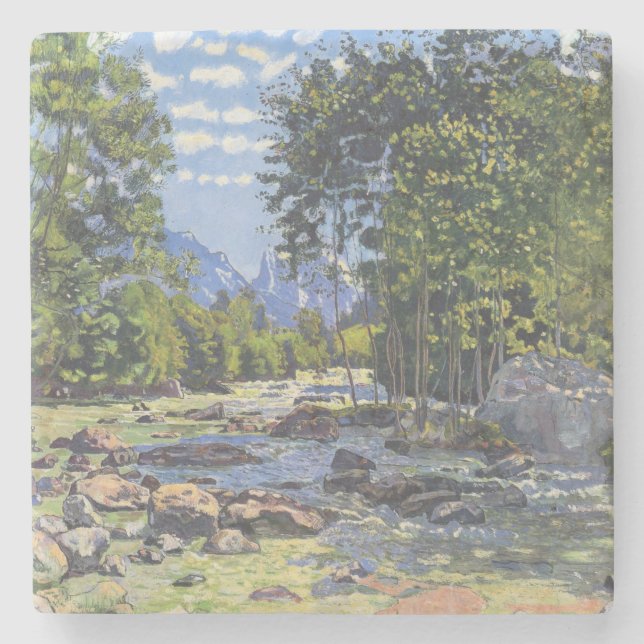 Black Lutschina (av Ferdinand Hodler) Stenunderlägg (Framsidan)