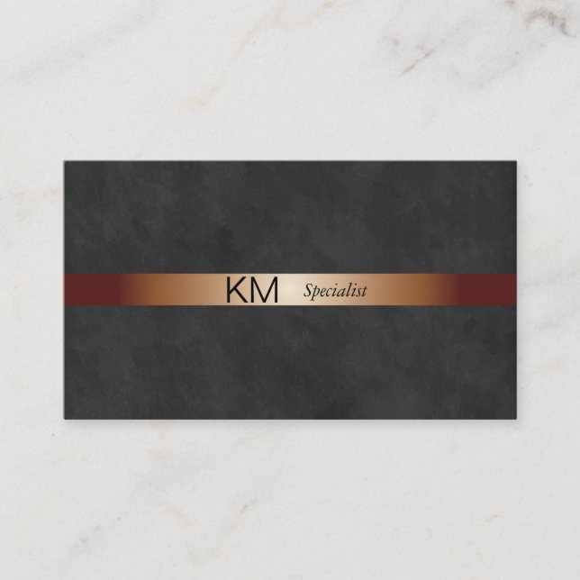 Black Lux | Gradient Streck genom Visitkort (Framsida)
