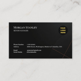 Black Luxury Business Card Design Visitkort
