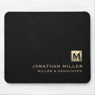 Black Luxury Guld Initial Logotyp Musmatta