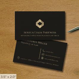 Black Luxury Logotyp Visitkort