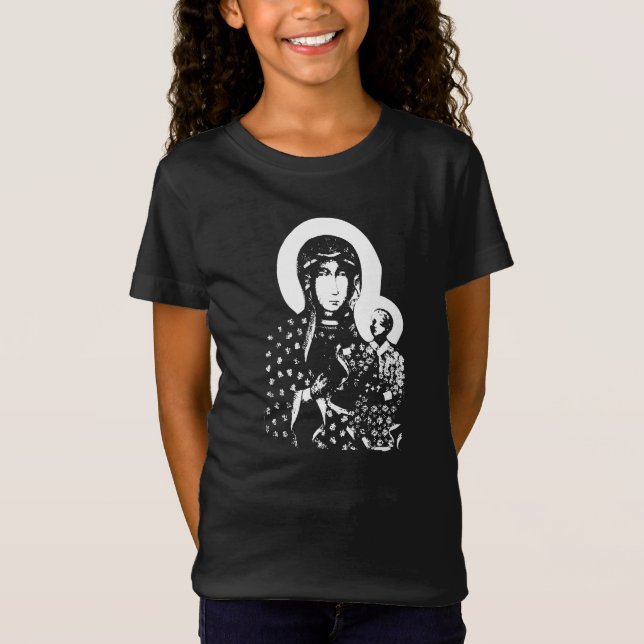 Black Madonna från Czestochowa T-Shirt (Framsida)