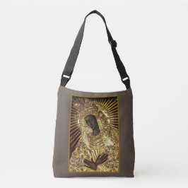 BLACK MADONNA i guld riza Crossbody Bag Axelväska