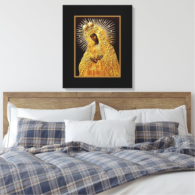 Black Madonna i Prayer.. Canvastryck (Insitu (sovrum))