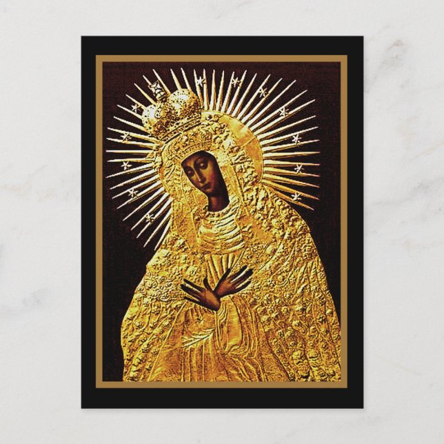 Black Madonna i Prayer Vykort (Framsida)
