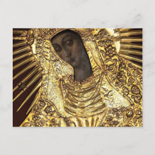 Black Madonna Polen Dam av Grindens Grace Vykort