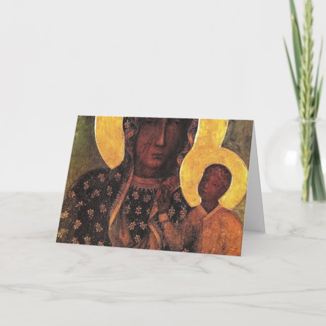 Black Madonna Polen Dam i Czestochowa Kort (Framsida)