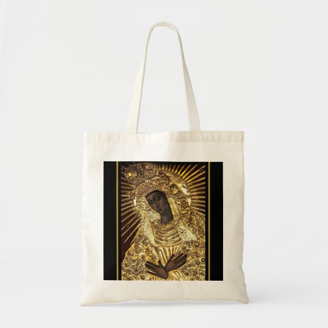 Black Madonna Small Tote Bag Tygkasse (Framsidan)