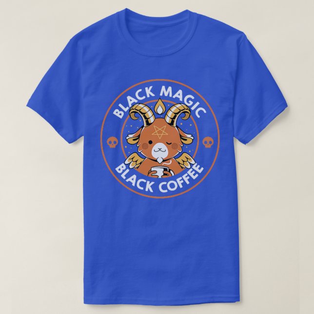 Black Magic Black Coffee Funny Baphomet by Tobe Fo T Shirt (Design framsida)