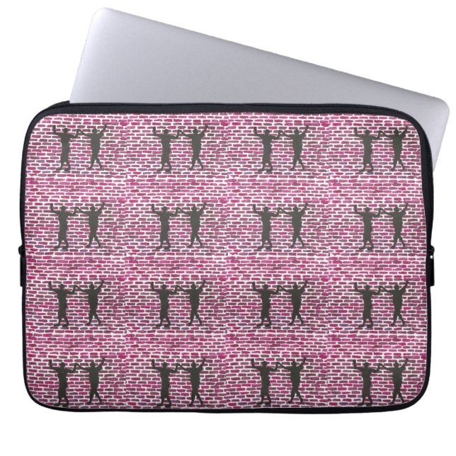 Black Magic Hollyhock av Yeshaya Dank -  Laptop Fodral (Framsidan)