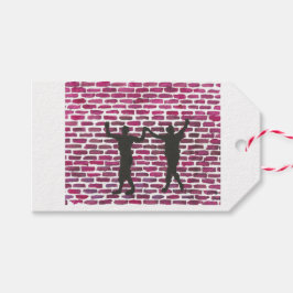 Black Magic Hollyhock by Yeshaya Dank Wood Wall Ar Presentetikett