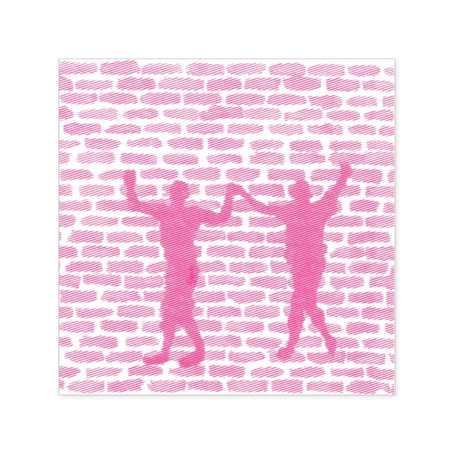 Black Magic Hollyhock by Yeshaya Dank Wood Wall Ar Självfärgande Stämpel (Design)