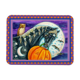 BLACK MAGIC HORSE, UGGLA, JACK O LANTERN och DÖSKA Magnet