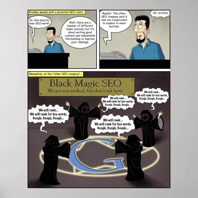 Black Magic SEO Poster (Framsidan)